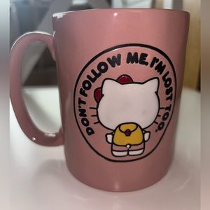 Hello Kitty Backpack Don’t Follow Me I’m Lost Too Sanrio Pink Mug